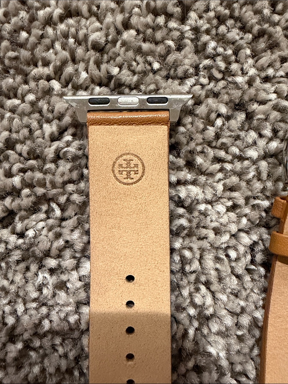 Tory Burch Leather Apple Watch Strap - Picture 4 of 5